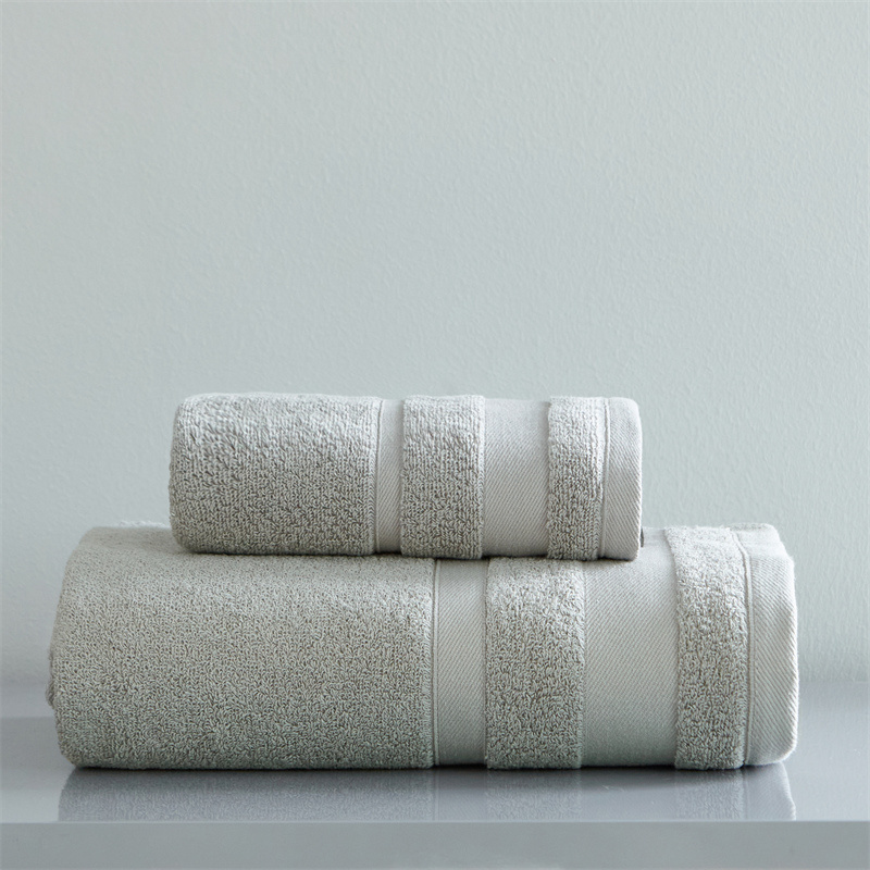 White solid colour hotel household thickened absorbent quick dry cotton fabric slipper bath towel