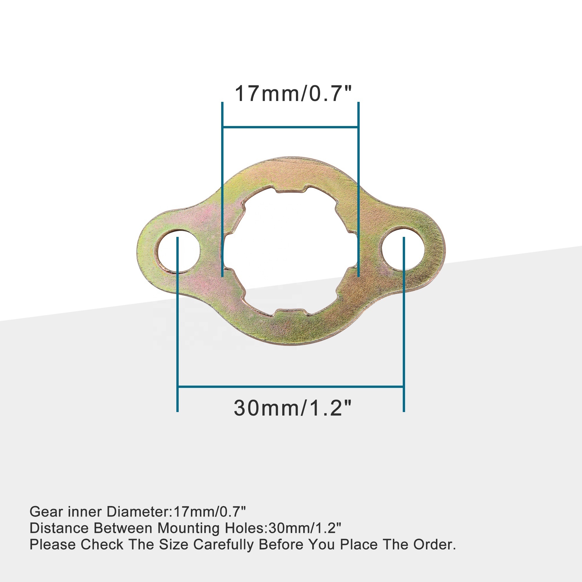 GOOFIT 17mm Engine Sprocket Retainer Plate Sets Replacement For 50cc 70cc 90cc 110cc 125cc ATV Dirt Bike Go Kart Pit Bike Dune