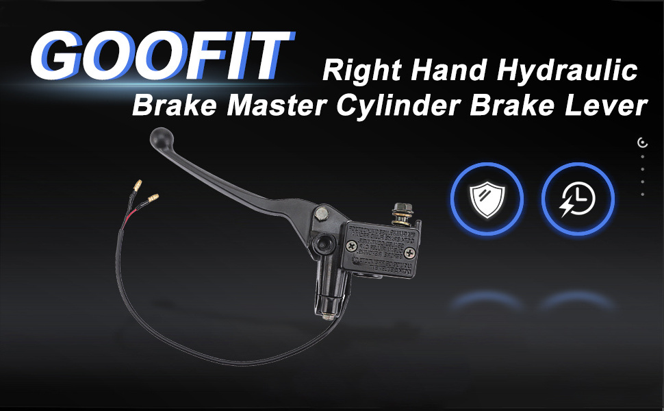 GOOFIT Hydraulic Brake Master Cylinder Brake Lever Replacement For 50cc 70cc 90cc 110cc 125cc 150cc 200cc 250cc Taotao Kazuma