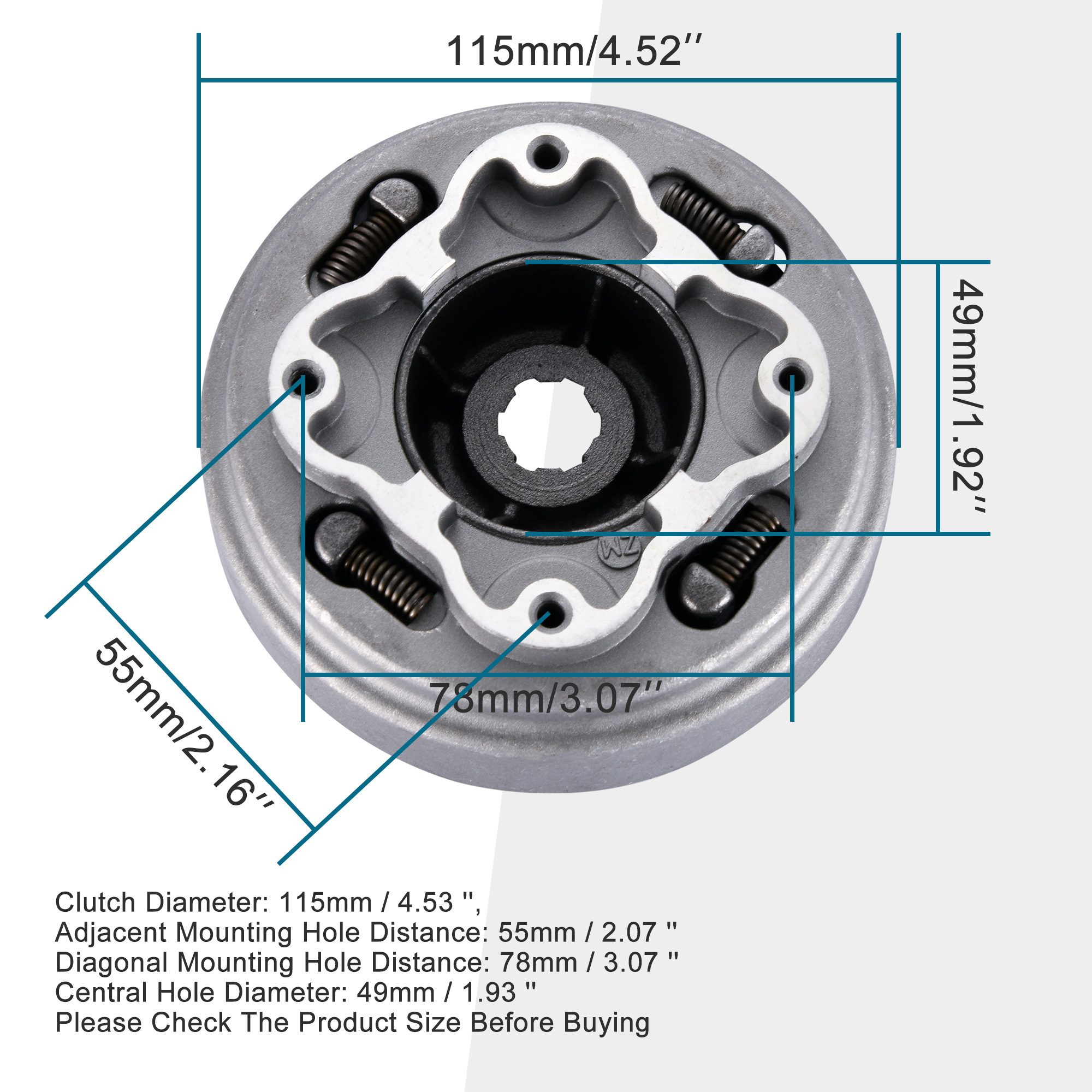 GOOFIT Heavy Duty Motorcycle 18T Manual Clutch Set Replacement For 50cc 70cc 90cc 110cc 125cc Dirt Pit Bike