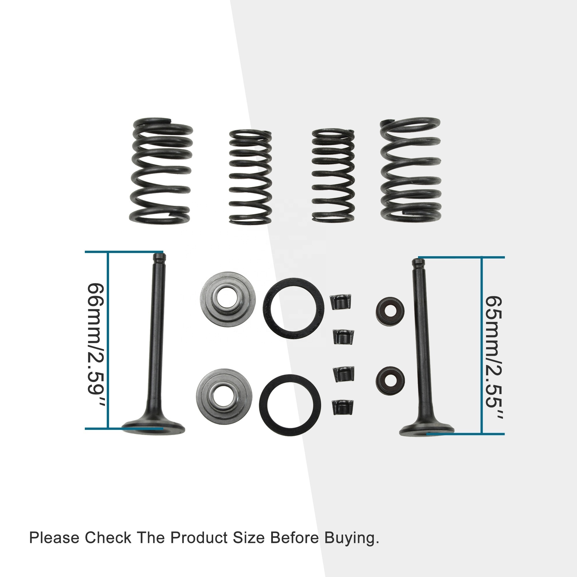 GOOFIT Cylinder Valve Rebuild Kit Replacement for 70cc 90cc 110cc Chinese Taotao Sunl ATV Dirt Bike Go Kart