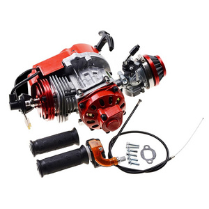 GOOFIT 44-6 Modified 2 Stroke 49cc Engine With Handle Bar Throttle Cable For 43cc 47cc 49cc ATV Mini Dirt Bike Scooter