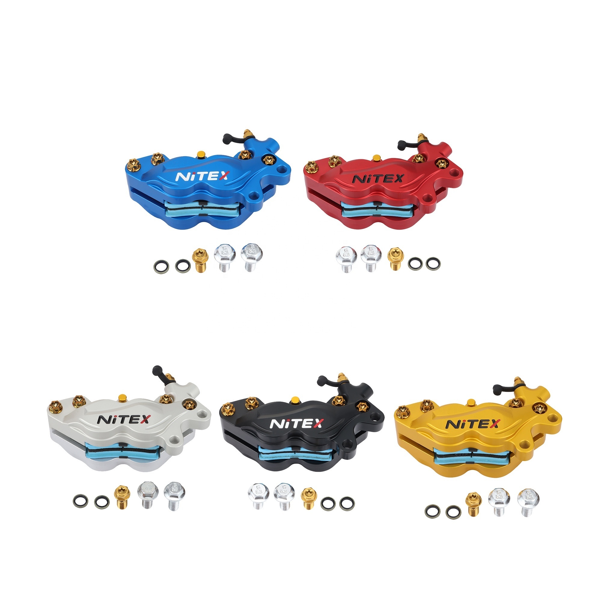 GOOFIT Motorcycle Universal Modified Disc Brake Calipers Replacement For 50cc 70cc 90cc 110cc 125cc 150cc Motorcycle