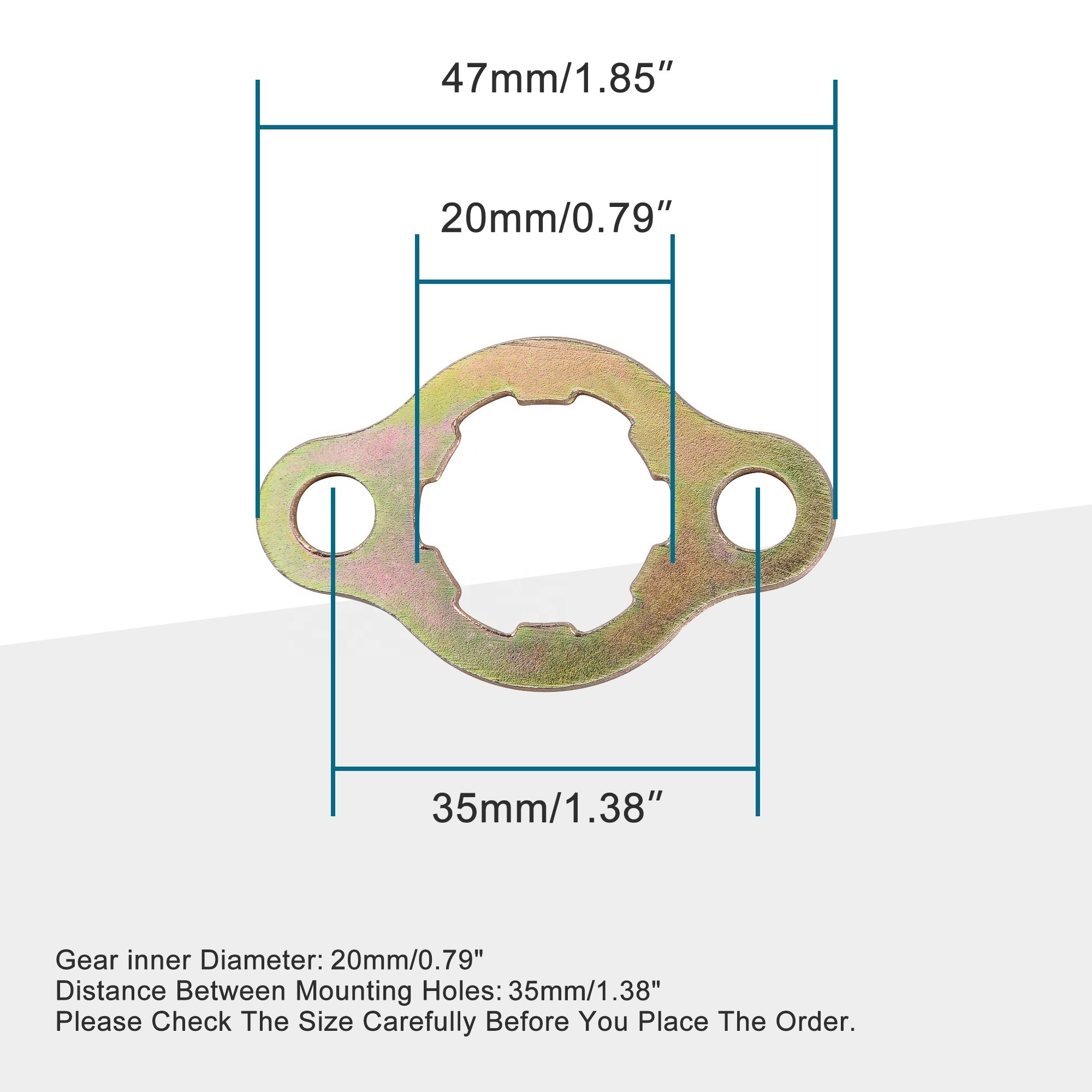 GOOFIT 20mm Engine Sprocket Retainer Plate Sets Replacement For 50cc 70cc 90cc 110cc 125cc 150cc ATV Dirt Bike Go Kart Pit Bike