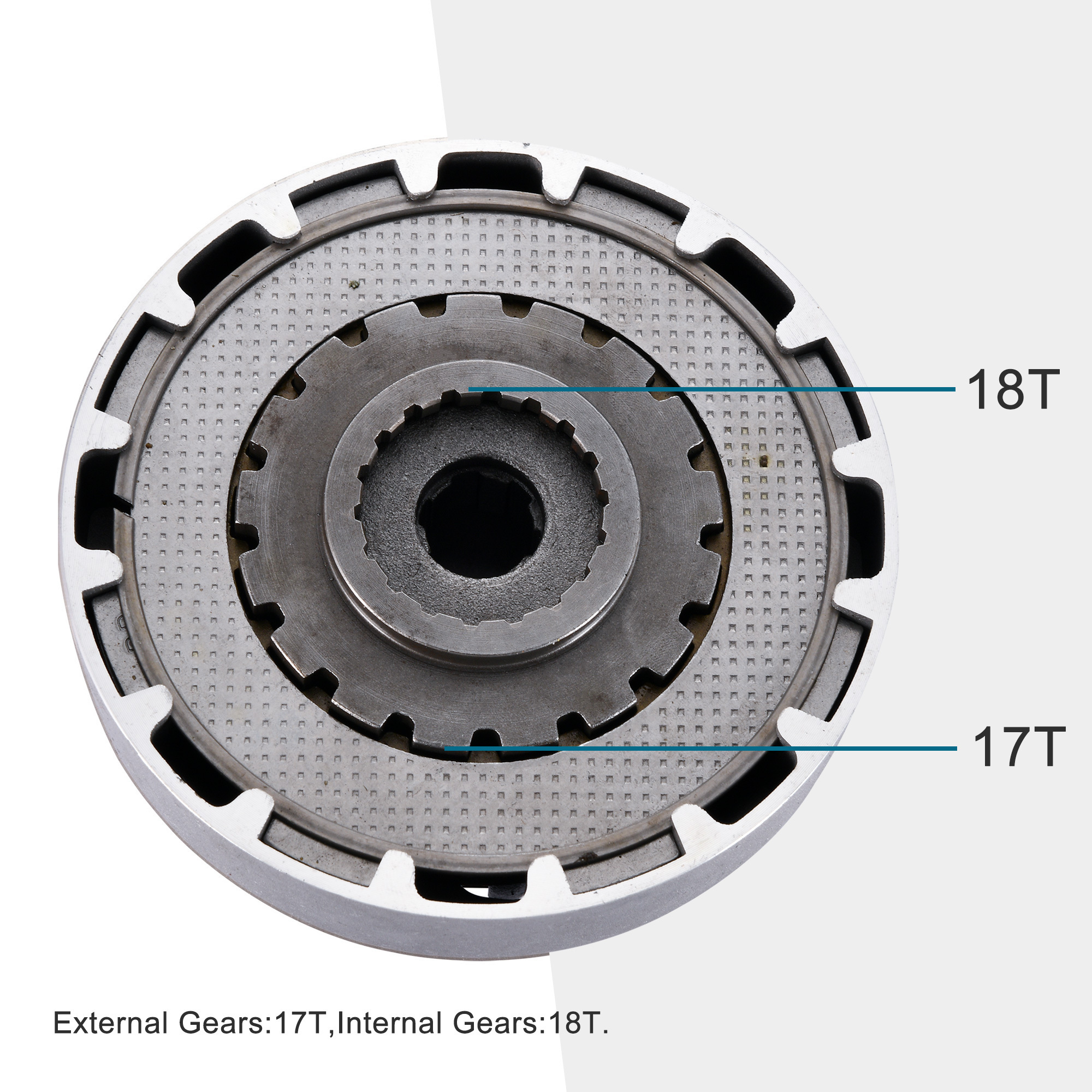 GOOFIT Heavy Duty Motorcycle 18T Manual Clutch Set Replacement For 50cc 70cc 90cc 110cc 125cc Dirt Pit Bike