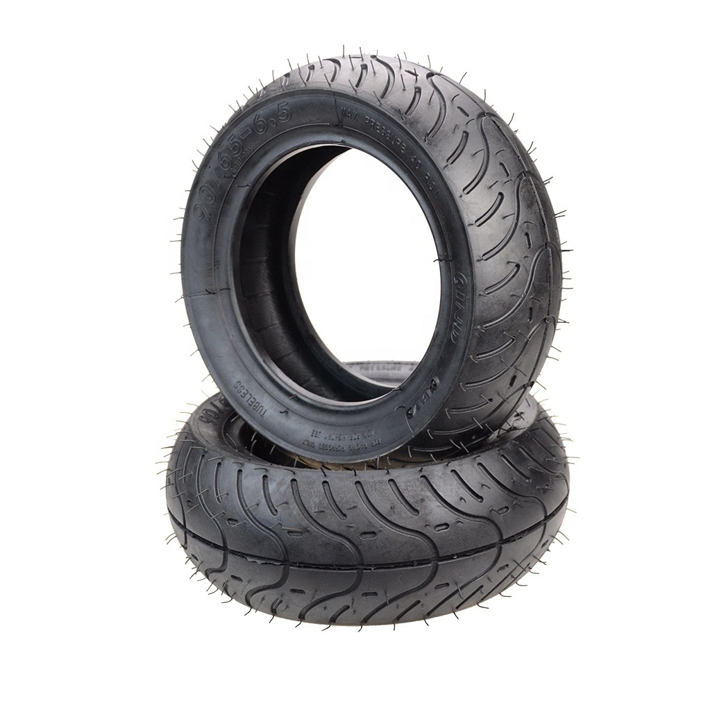 GOOFIT 90/65-6.5 Motorcycle Tyres Rubber Tire Motor Casing Replacement For Mini 49cc pocket bike Wheelbarrows Garden Utility Car