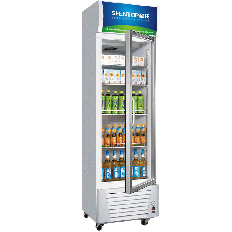 upright commercial cooler supermarket energy drink beer fridge stand with glass door refrigerators display freezers fridges sale