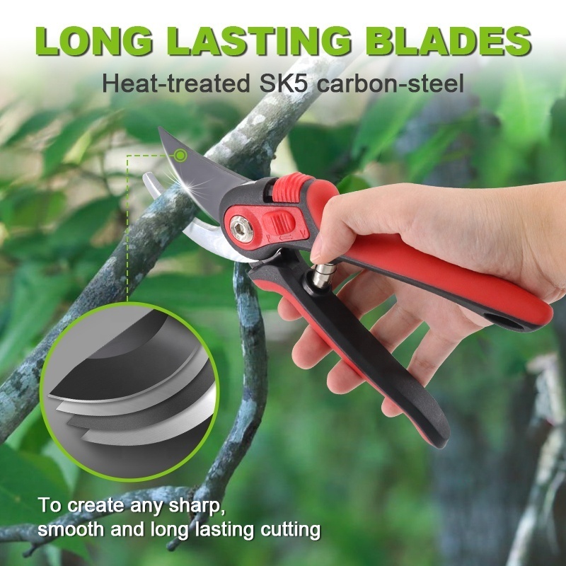 SUNSHINE new plant scissors 8.5'' flower stem cutter Two Opening Types pruning shears adjustable garden shear