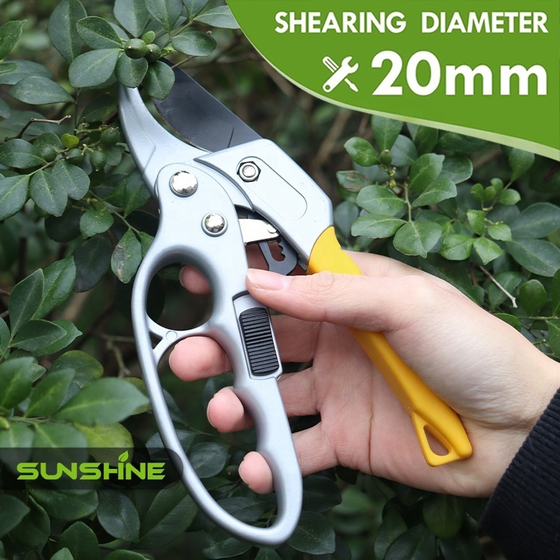 SUNSHINE Professional labor-saving aluminum alloy apple plant cutter for home manual tree sharp bypass pruning shears