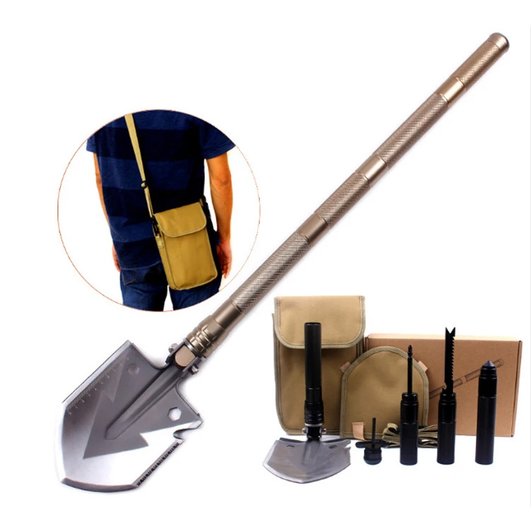 SUNSHINE High quality foldable multi -function stainless steel survival shovel