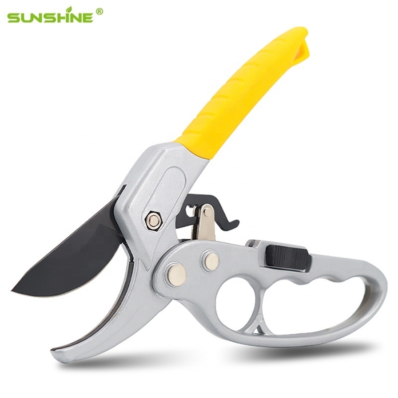 SUNSHINE Professional labor-saving aluminum alloy apple plant cutter for home manual tree sharp bypass pruning shears