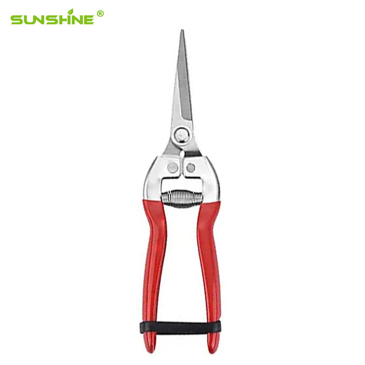 SUNSHINE High Quality Bypass Pruning scissors garden Floral secateurs pruning shear horticultural scissors