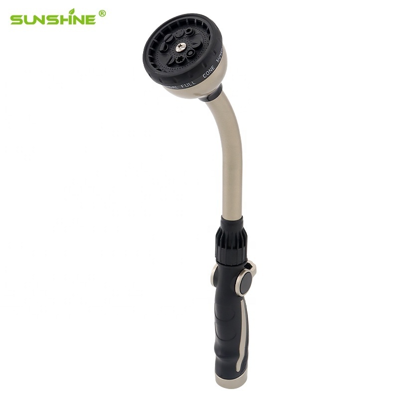 SUNSHINE 10-patterns water sprayer nozzle variable agricultural irrigation spray gun telescopic 3/4