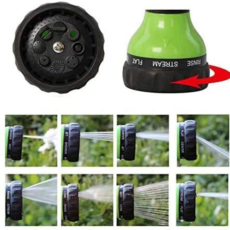 SUNSHINE 8 Watering Pattern with 3.5Oz Soap Sprayer Power Garden Water Hose Foam Nozzle Sprayer for Car Washing Pet Shower