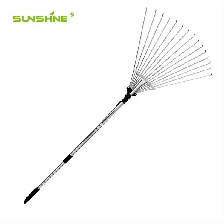 SUNSHINE 15T Telescopic Landscape Adjustable Folding Lawn Rake