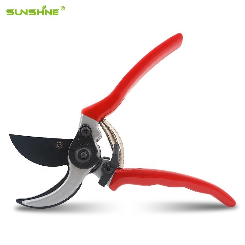 SUNSHINE 8'' Garden Pruning shears Aluminum flower Bypass Pruner secateurs cutter