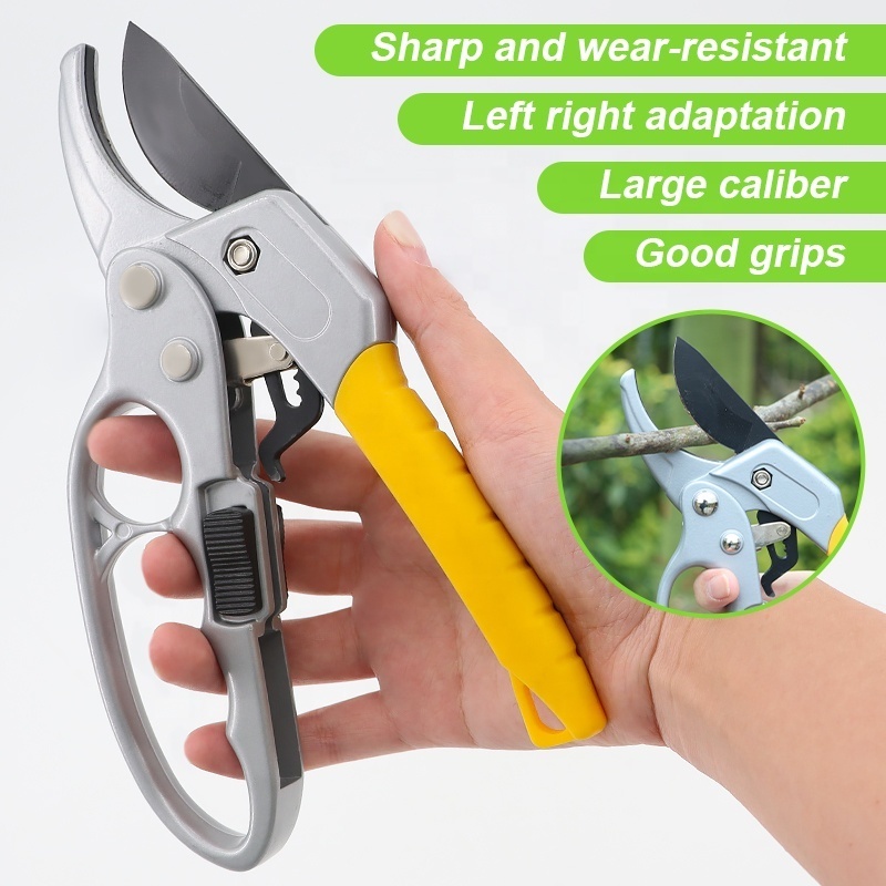 SUNSHINE Professional labor-saving aluminum alloy apple plant cutter for home manual tree sharp bypass pruning shears