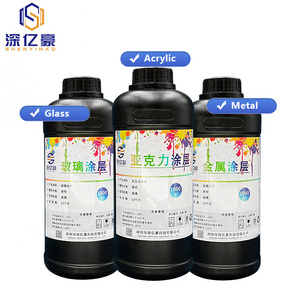 Acrylic UV Coating 1000ml Glass Primer for UV Flatbed Printer UV Ink Primer Metal Coating Machine