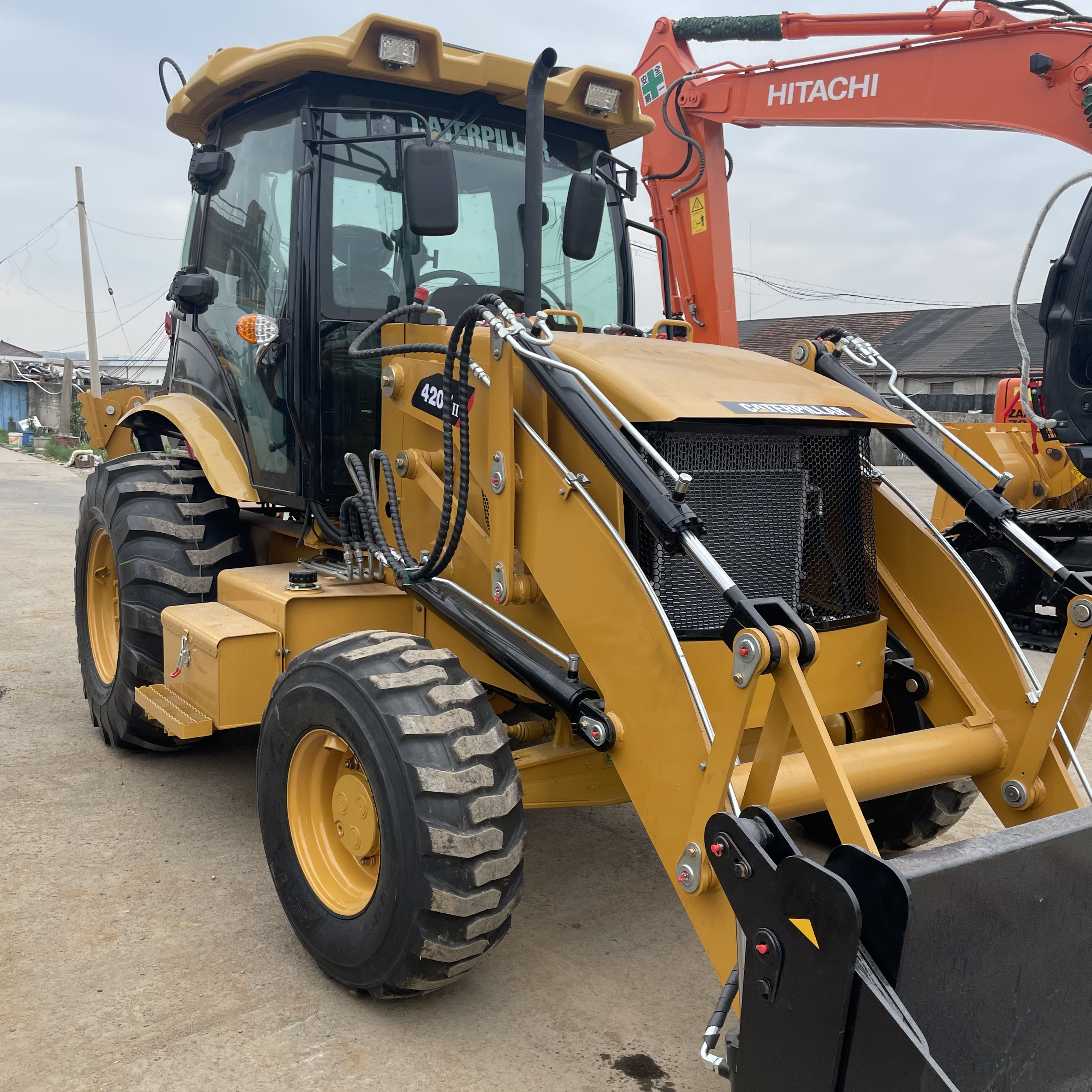 HOT Caterpillar top-quality CAT420F2 used CAT420F2 used large wheel backhoe loaders construction backhoe loader