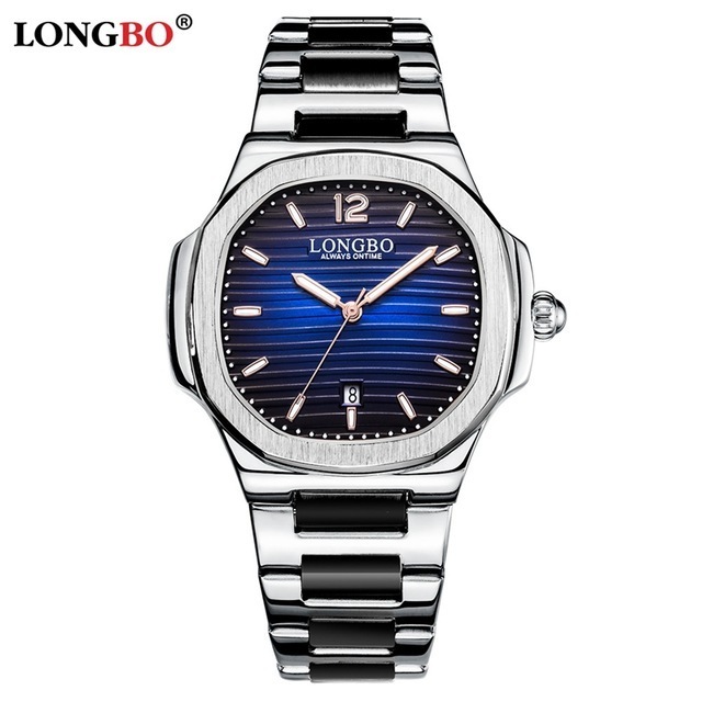 LONGBO 80511 Luxury brand men automatic quartz watches analog steel strap water resistant wrist watches manufacture