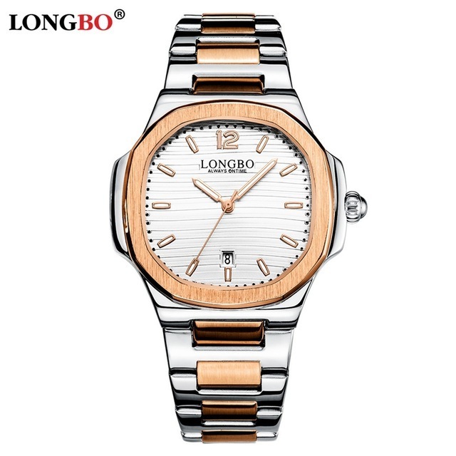 LONGBO 80511 Luxury brand men automatic quartz watches analog steel strap water resistant wrist watches manufacture