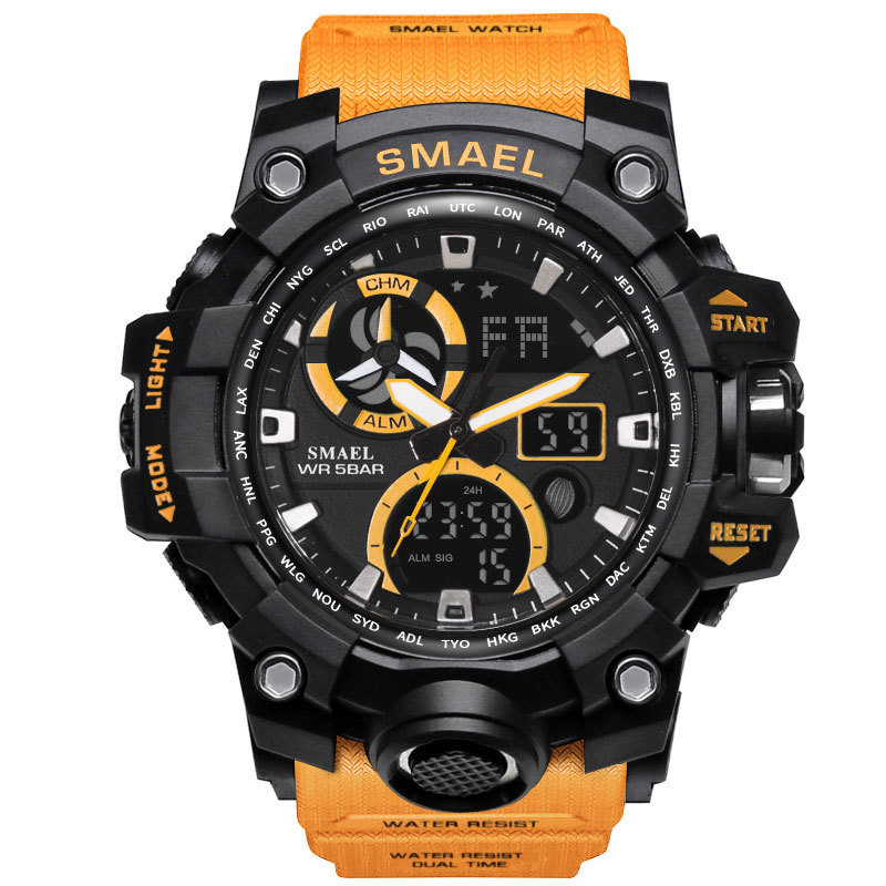 SMAEL Watches Brand Digital Backlight Relogio Watch Men LED Wristwatches 1545C  Sport Watch 50M Waterproof