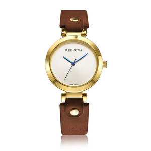 REBIRTH 024 original rebirth good quality leather watch for unisex stylish wrap quartz casual wristwatch wholesale watch