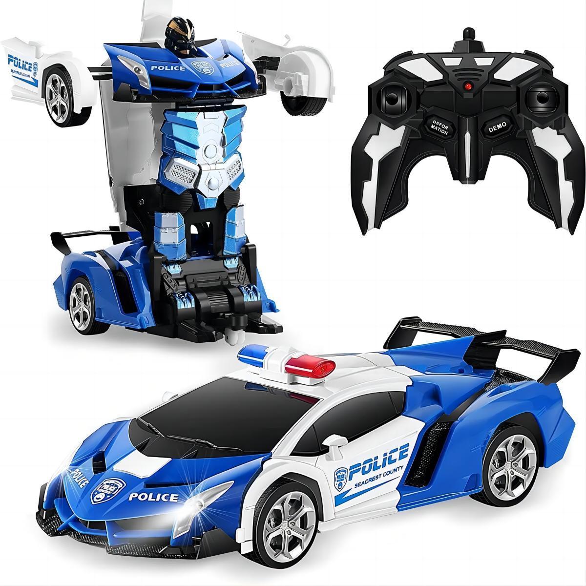 Deformation Car Robots Kids Toy Best Selling Electric RC Car Sports Remote Control 2 In1 Transformation Car 1:18 Multi-function