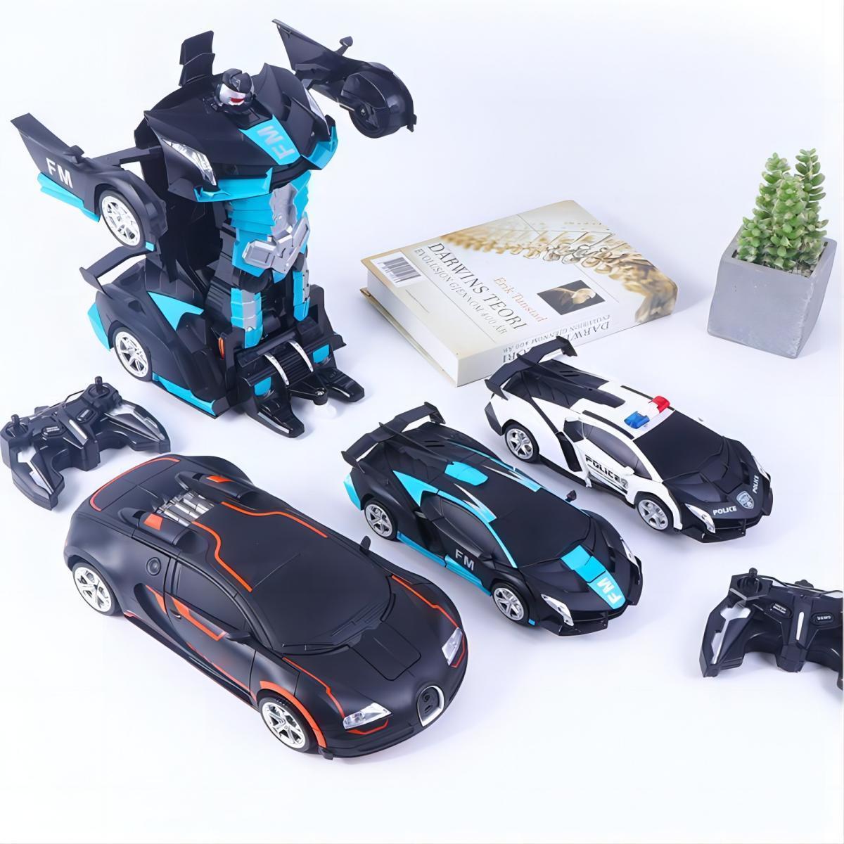 Deformation Car Robots Kids Toy Best Selling Electric RC Car Sports Remote Control 2 In1 Transformation Car 1:18 Multi-function