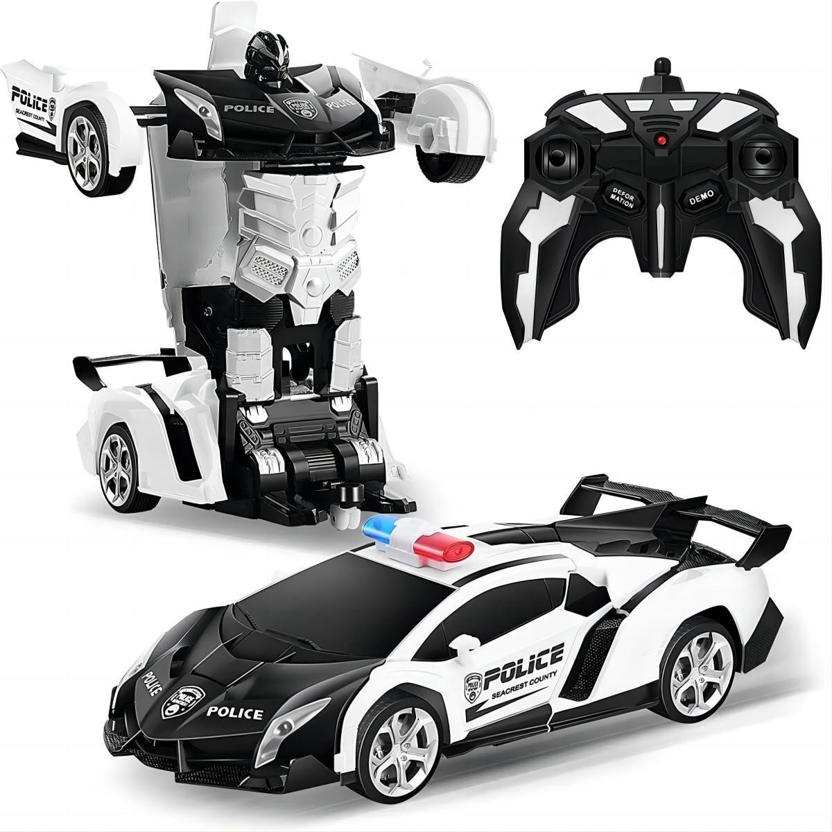 Deformation Car Robots Kids Toy Best Selling Electric RC Car Sports Remote Control 2 In1 Transformation Car 1:18 Multi-function