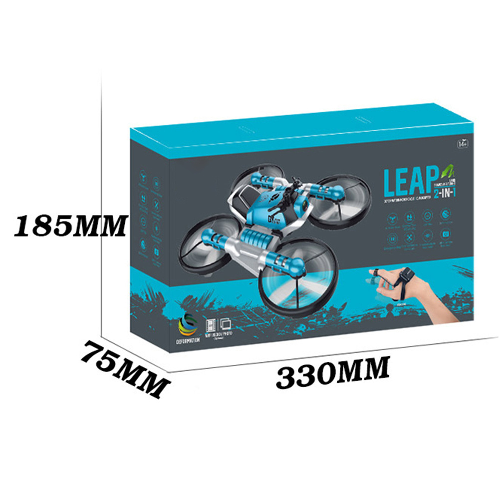 Land and Air Drone Professionnel Rc Motor Bike Racing with Camera Radio Control Quadcopter Drones Toy Factory Outlet New 2 in 1