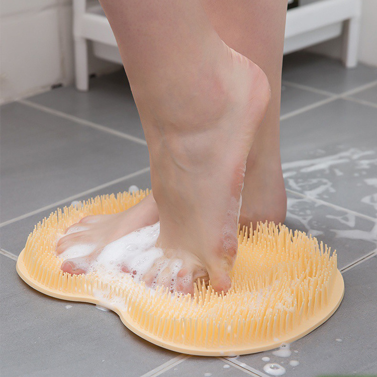 Factory wholesale new arrival Household non-slip cleaner massage brush shoe feet foot scrubber with suction Brush