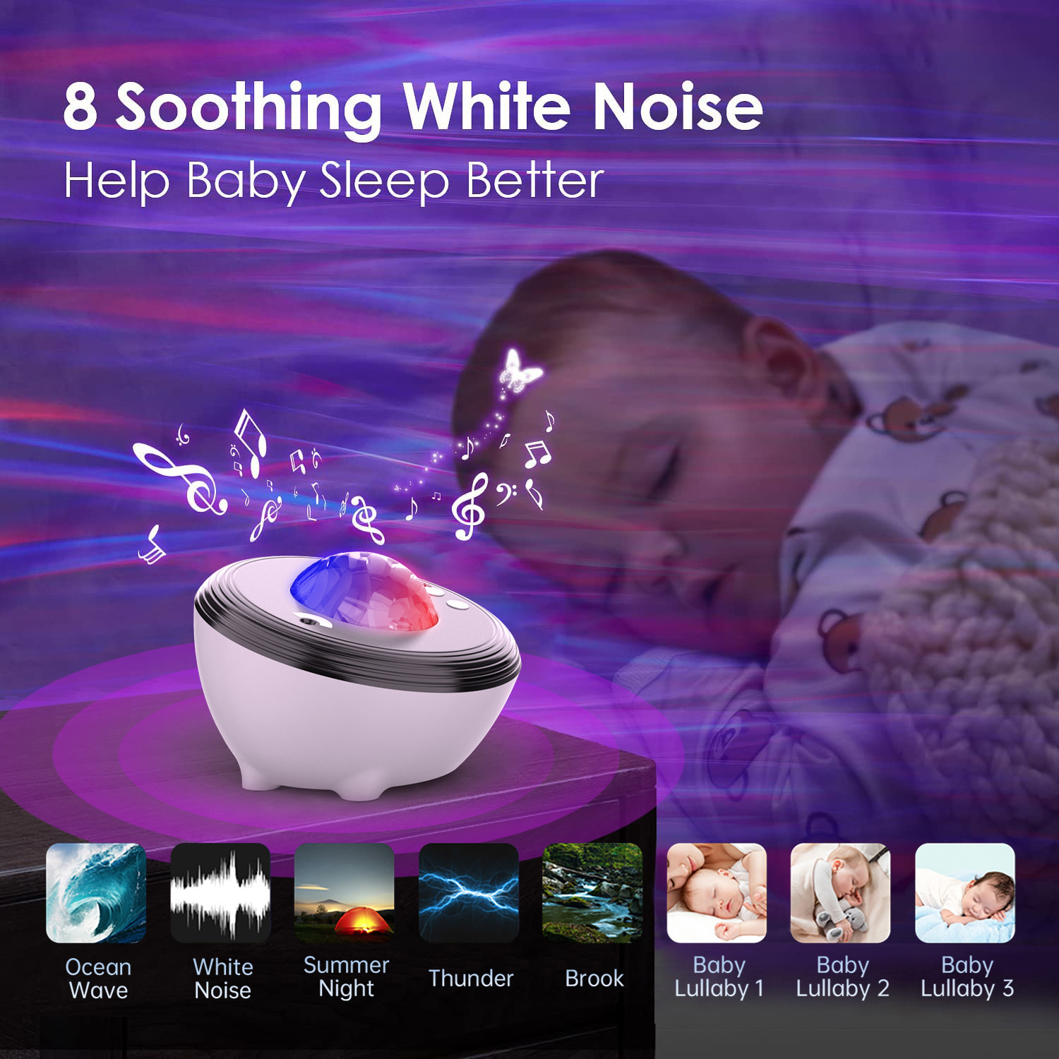 Star Projector Night Light White Noise Aurora Projector Galaxy Projector And Bluetooth Speaker Bedroom astronauta proyector