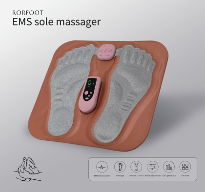 Portable Magnetic Therapy Reliexology Infrared Function Electronic Stimulator EMS Rechargeable Electric Tens Foot Mat Massager