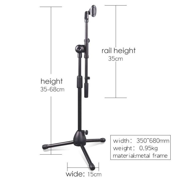 Demao Adjustable Microphone Stand Scissor Arm Studio Desk Table Professional Podcasting Mic Microphone Stand Holder