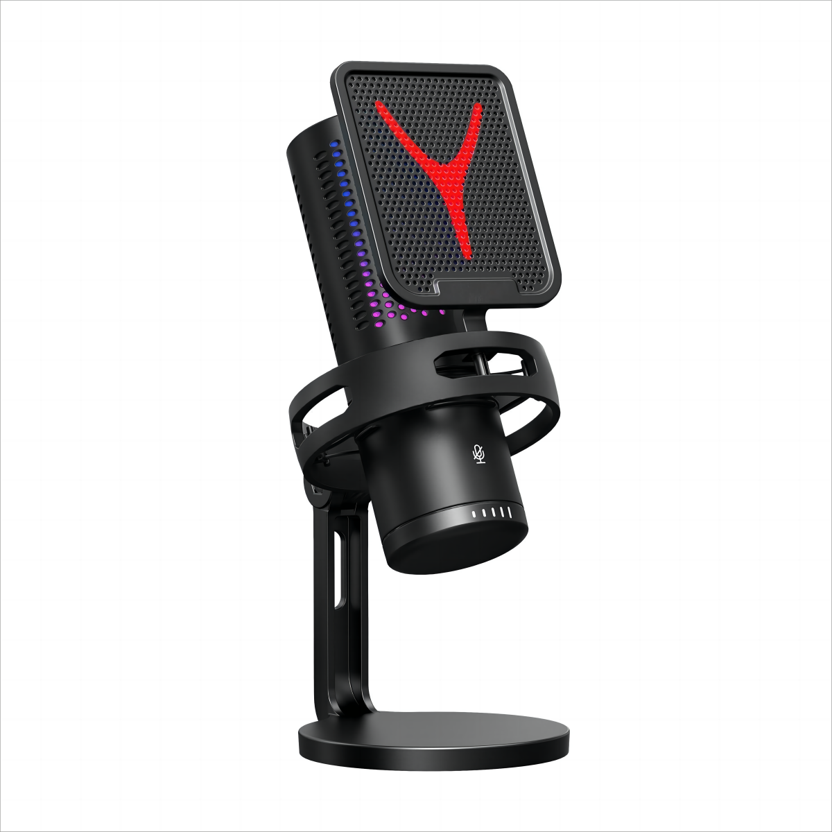 Demao GM7 Desktop Poast Microphone Wired Computer Condenser Microphone  Microfono de condensador RGB Gaming Microphone