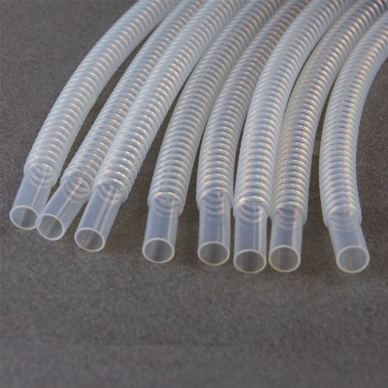 PTFE corrugated pipe tube Pfa Transparent Hose Corrugated Stainless Steel Ptfe Lined Pipe Assemblies