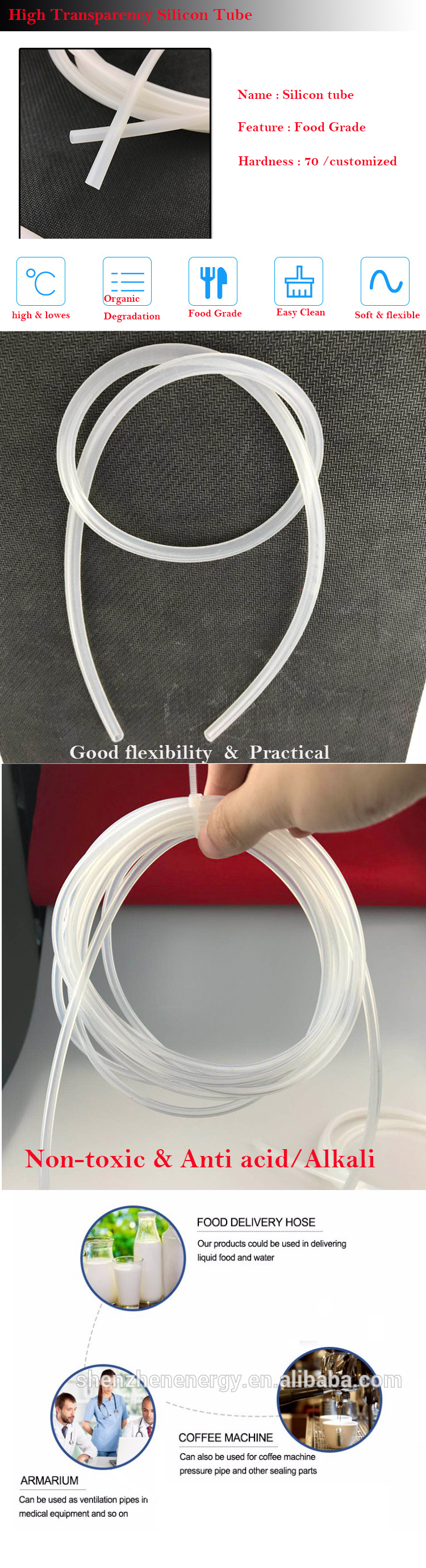 Customized Silicone Air Intake hose Upgrade Flexible Rubber Hose Silica Gel Braided Tube Reinforced model silicone braided