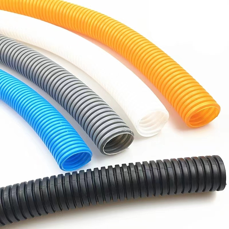 Wholesale AD 13mm Heat Resistant Polypropylene Corrugated Cable PP Flame Tube Plastic Tubes Flexible Hose Pipe