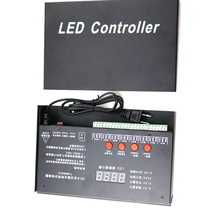 High Quality 8 Port Output 512mb Dc5v Rgb Led Black Controller