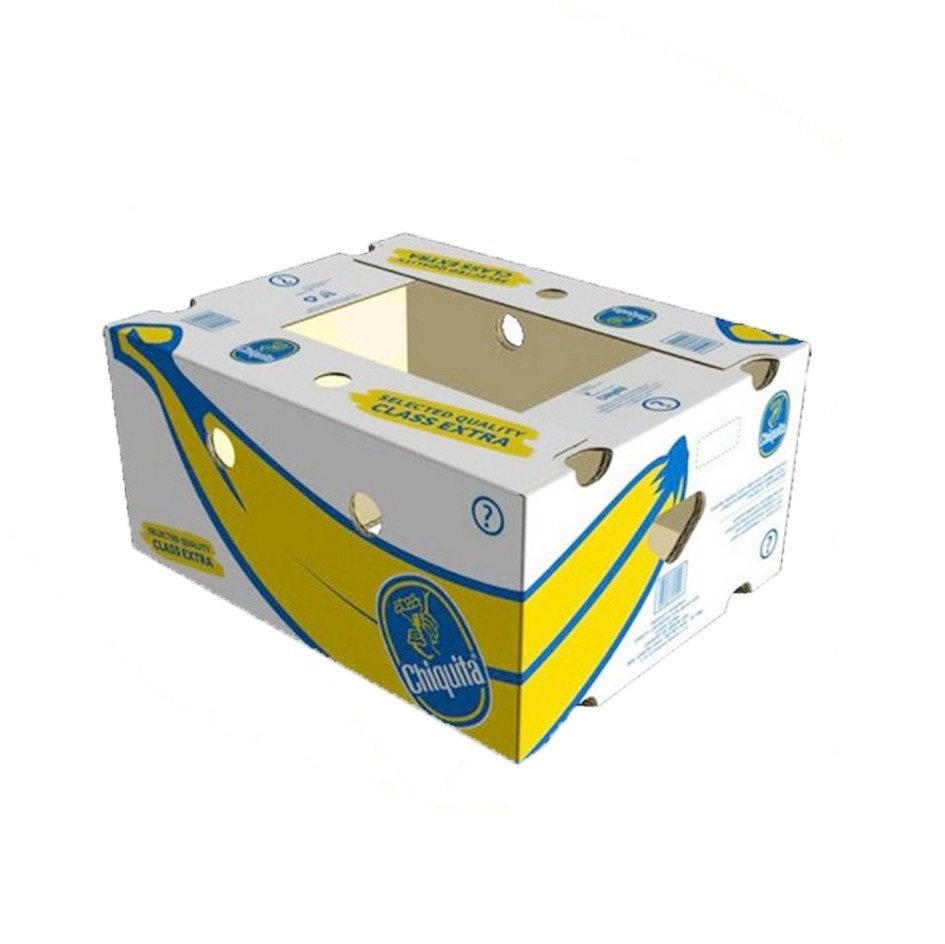 Custom Rigid Banana Boxes Mango 6kg Carton Cardboard Fruits Packaging Supplier For Strawberry Pineapples Vegetables  Box