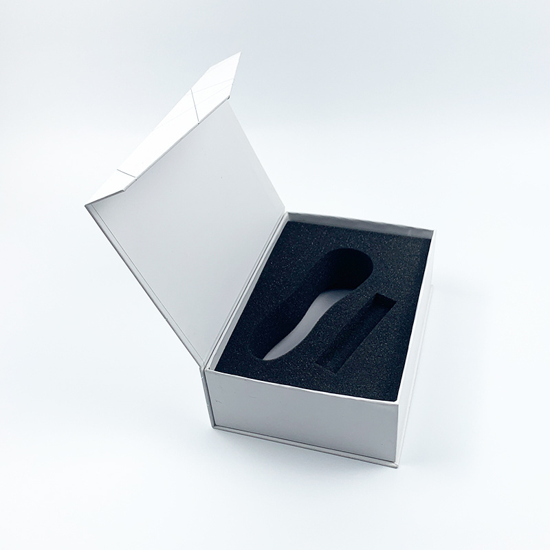 Custom Made Wholesale White Fancy Gift Box Cheap Cufflink Gift Paper Box With Foam Insert