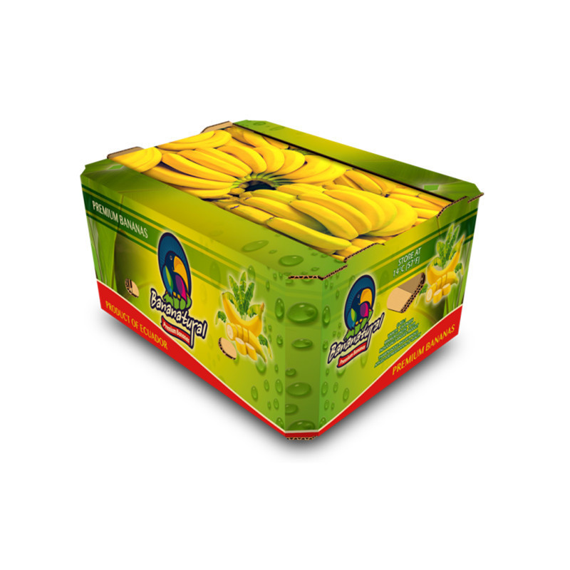 Custom Rigid Banana Boxes Mango 6kg Carton Cardboard Fruits Packaging Supplier For Strawberry Pineapples Vegetables  Box