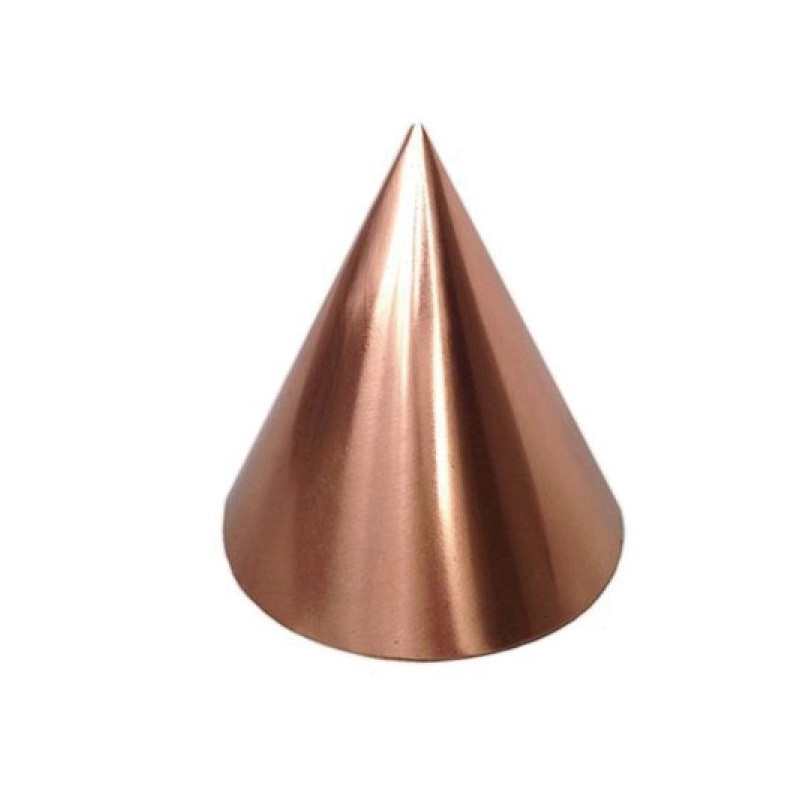 Customized Cnc turning parts sheet metal cone galvanized metal spinning parts slippery metal cone