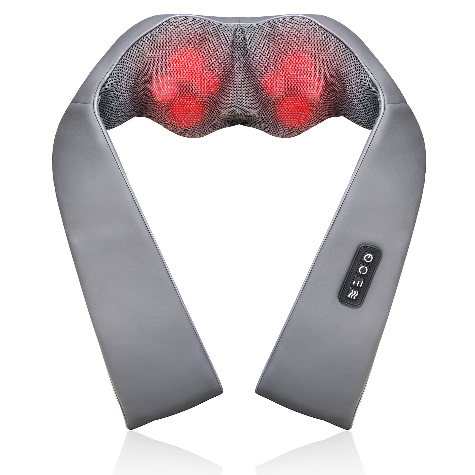 2024 Electric Hot Sell Massage Pillow Product Deep Tissue 4D Kneading Massage Back Shoulder Neck Finger Press Massager