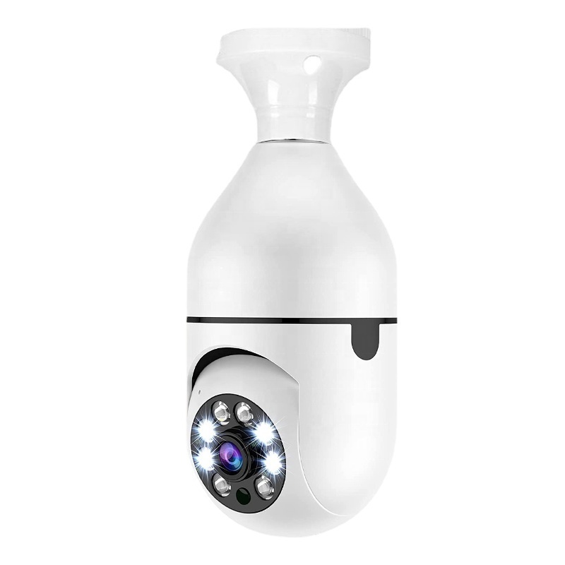 Wholesale Cheapest Price High Quality New Wireless 4K 360 PTZ Rotation Two Way Intercom Home CCTV Wifi Detection Bulb Cameras