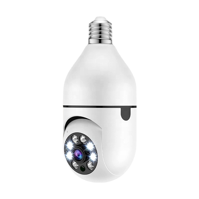 Wholesale Cheapest Price High Quality New Wireless 4K 360 PTZ Rotation Two Way Intercom Home CCTV Wifi Detection Bulb Cameras