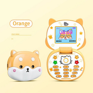 2023 New Cute Mini Koki Mobile Phone Flip Cartoon Kids Children Dual Sim 2G GSM Keyboard Botton MP3 Player Unlocked Cellphone