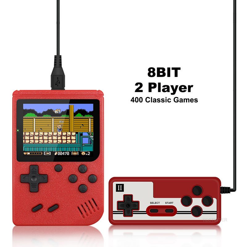 Retro Portable Mini Handheld Video Console Game 8-Bit 3.0 Inch Color LCD Kids Color Game Player game box 400 in 1