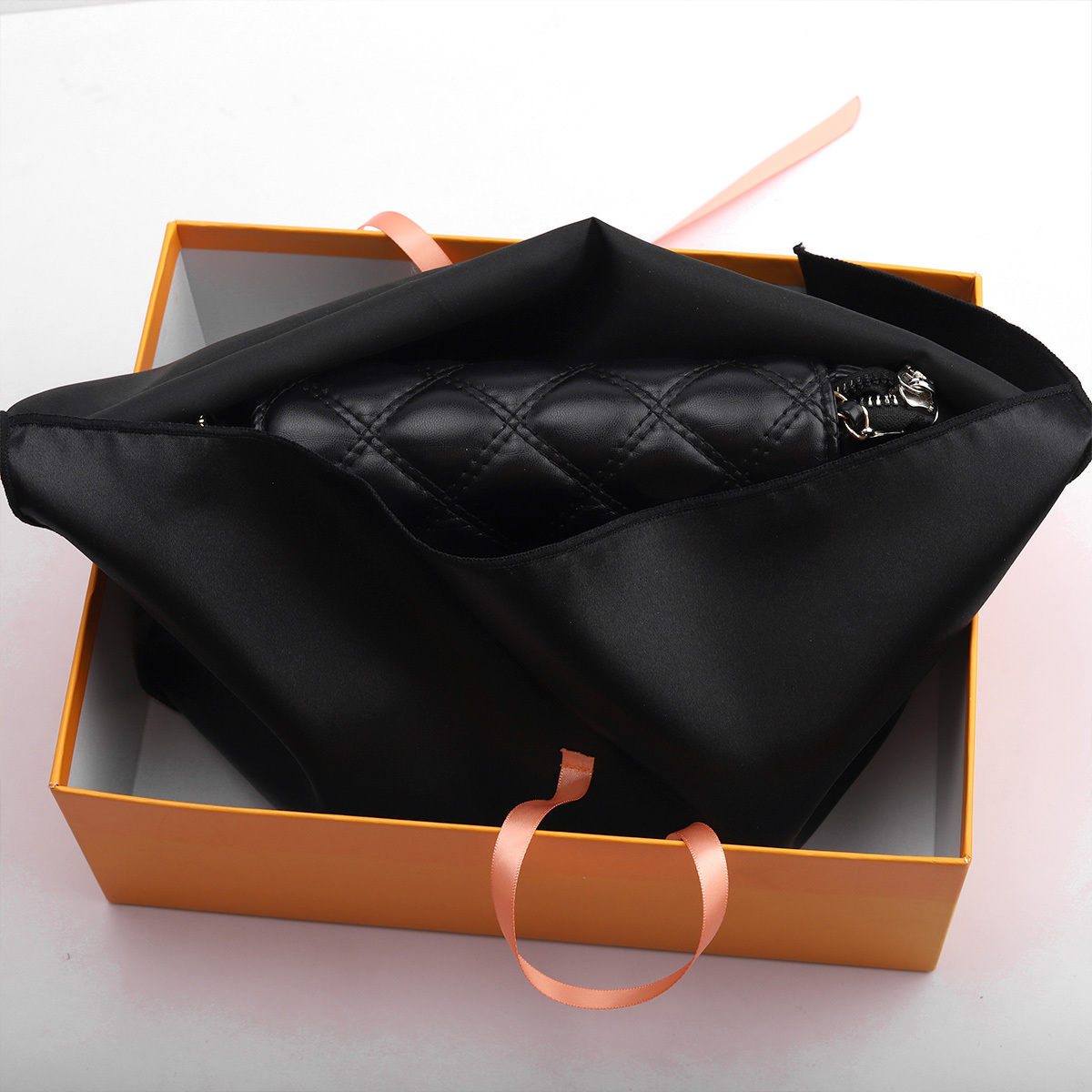 New Black Silk Satin Gift Wigs Dust Envelope Pouch Reusable With Custom Logo Printing Packaging Design Zipper Satin Bag